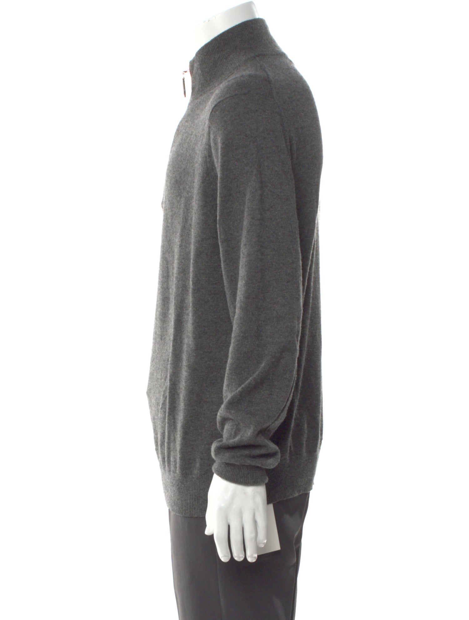 Neiman Marcus Cashmere Mock Neck Pullover
