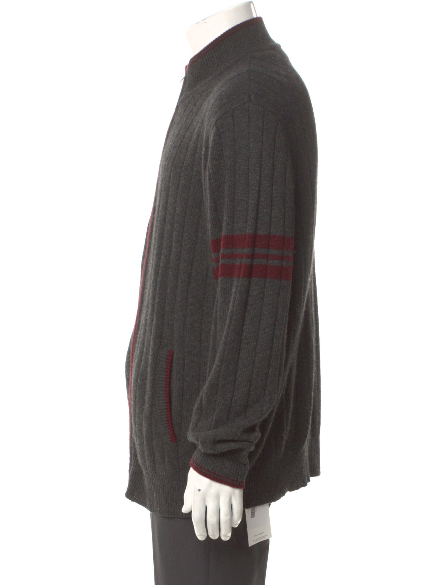 Neiman Marcus Cashmere Mock Neck Cardigan
