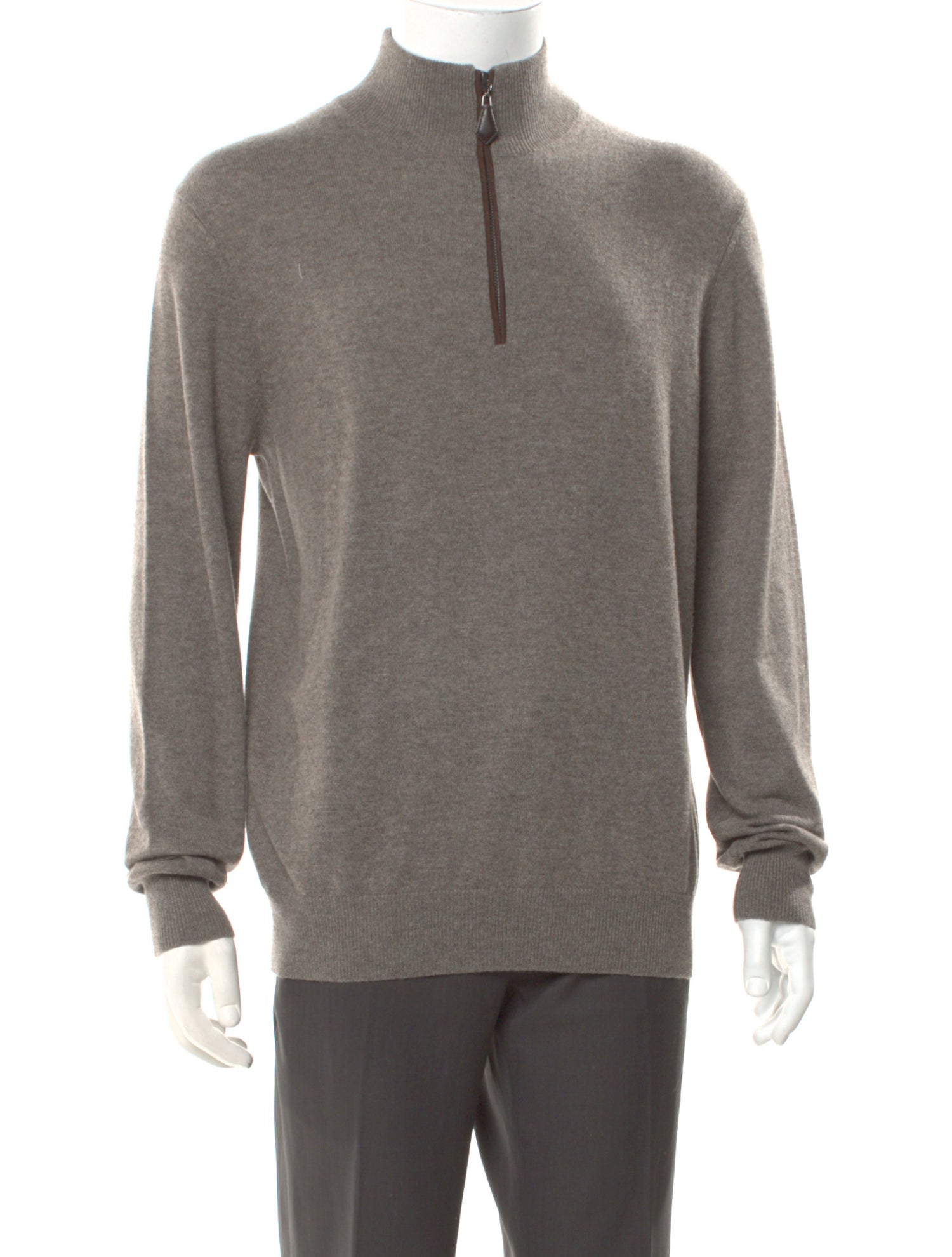 Neiman Marcus Cashmere Mock Neck Pullover