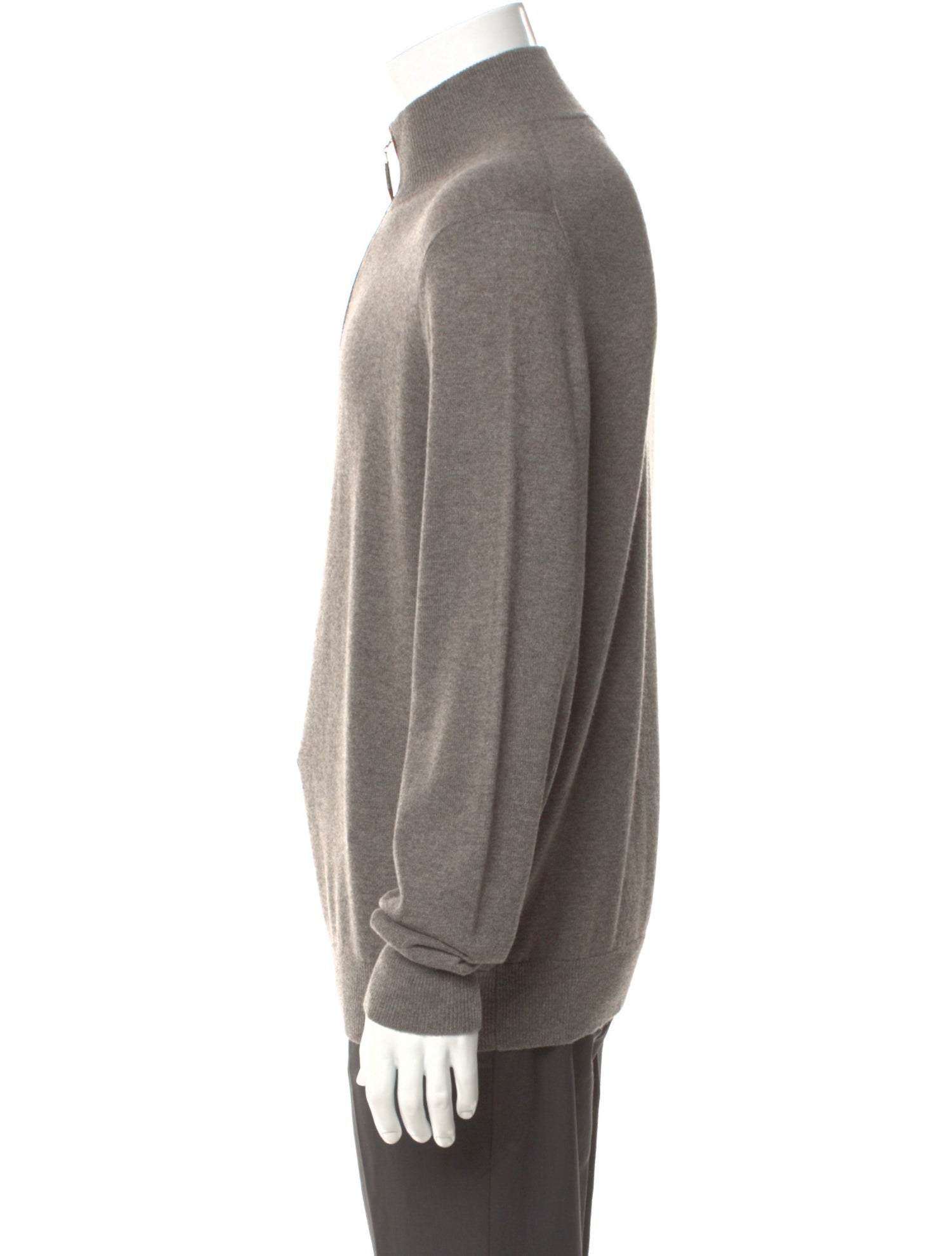 Neiman Marcus Cashmere Mock Neck Pullover