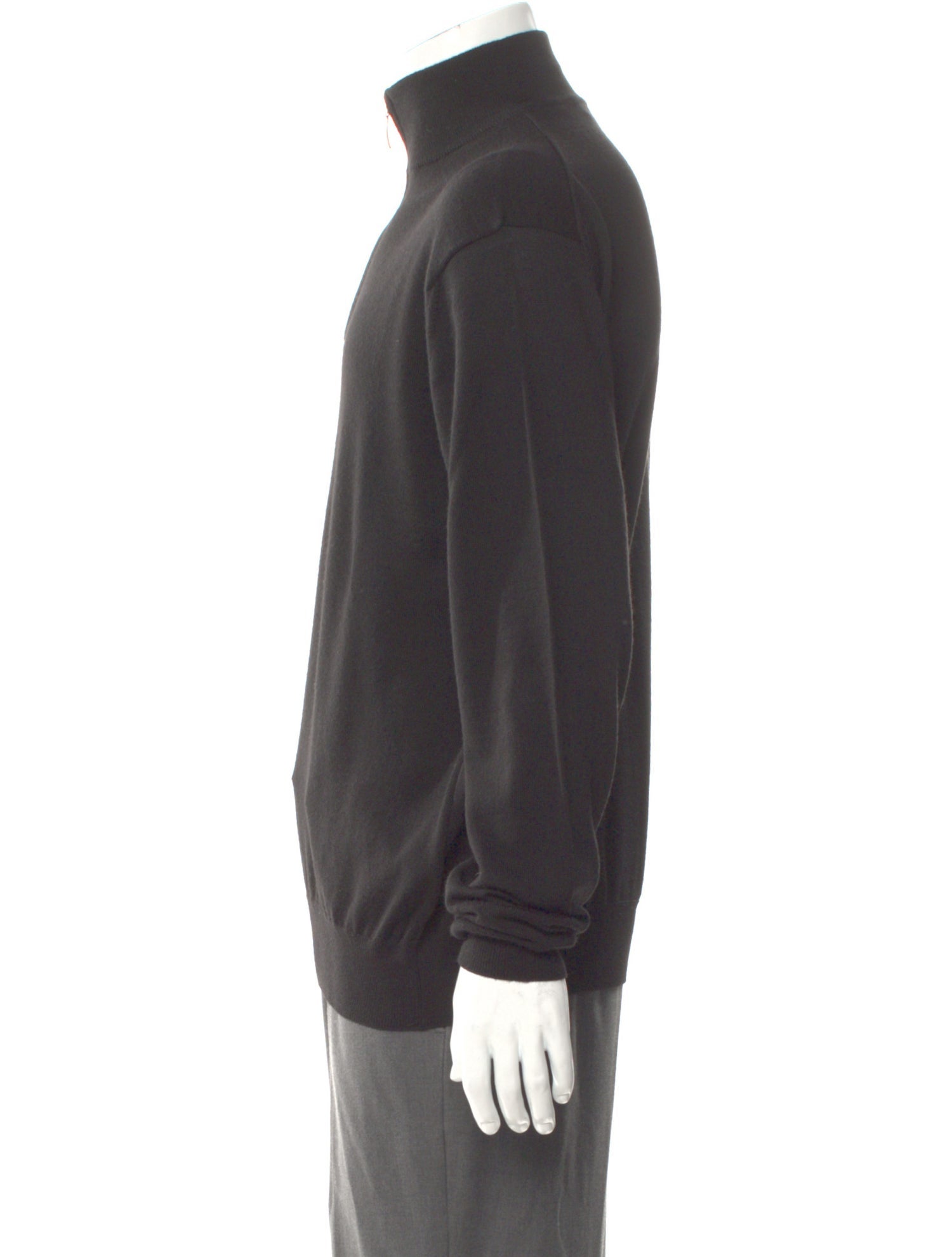 Neiman Marcus Mock Neck Long Sleeve Pullover