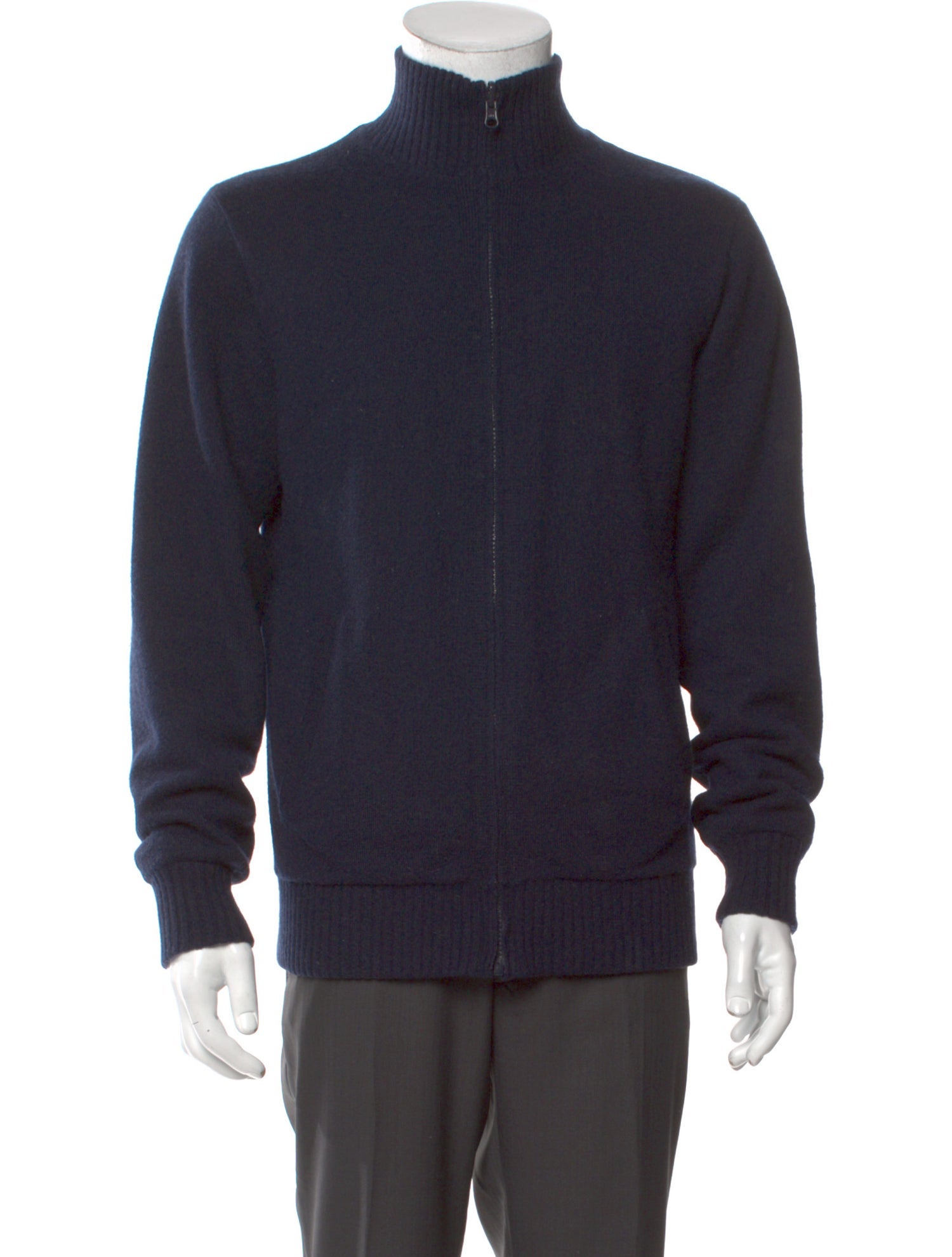 Neiman Marcus Cashmere Turtleneck Cardigan