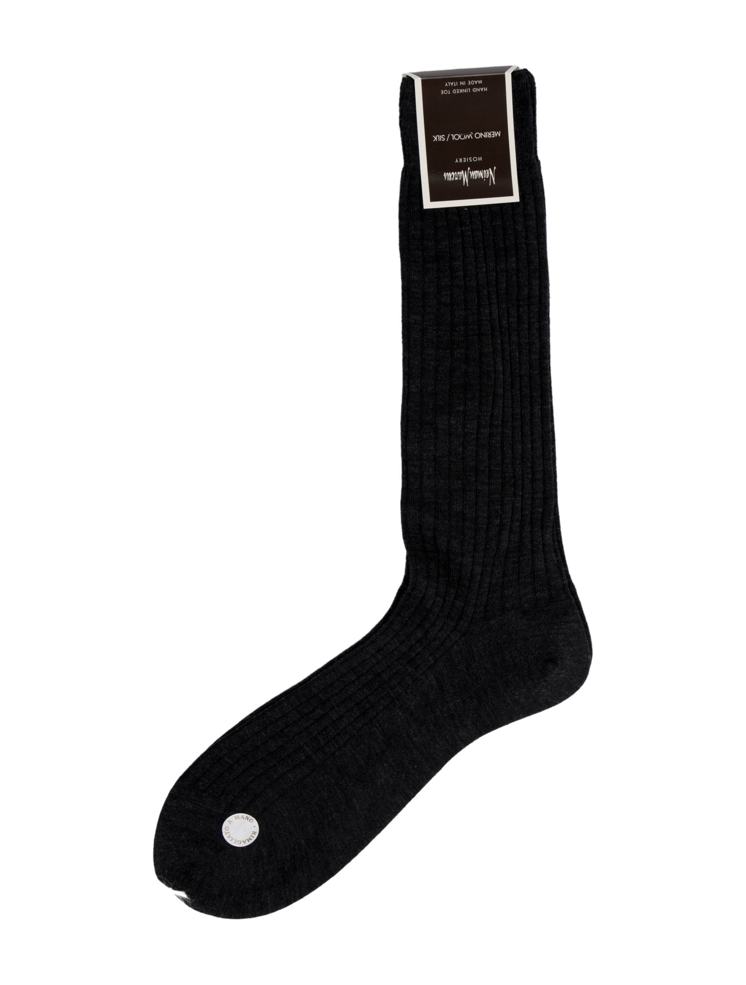 Neiman Marcus Merino Wool Silk Long Socks