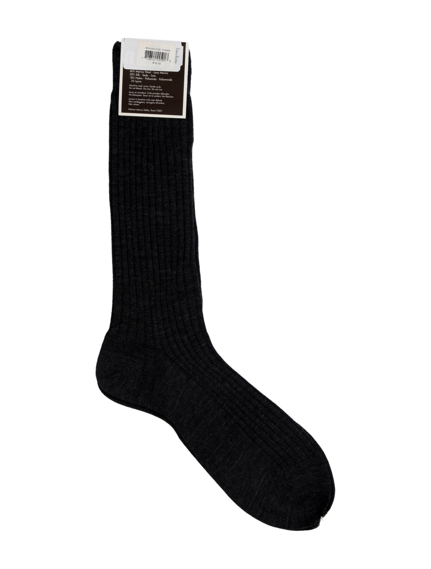 Neiman Marcus Merino Wool Silk Long Socks