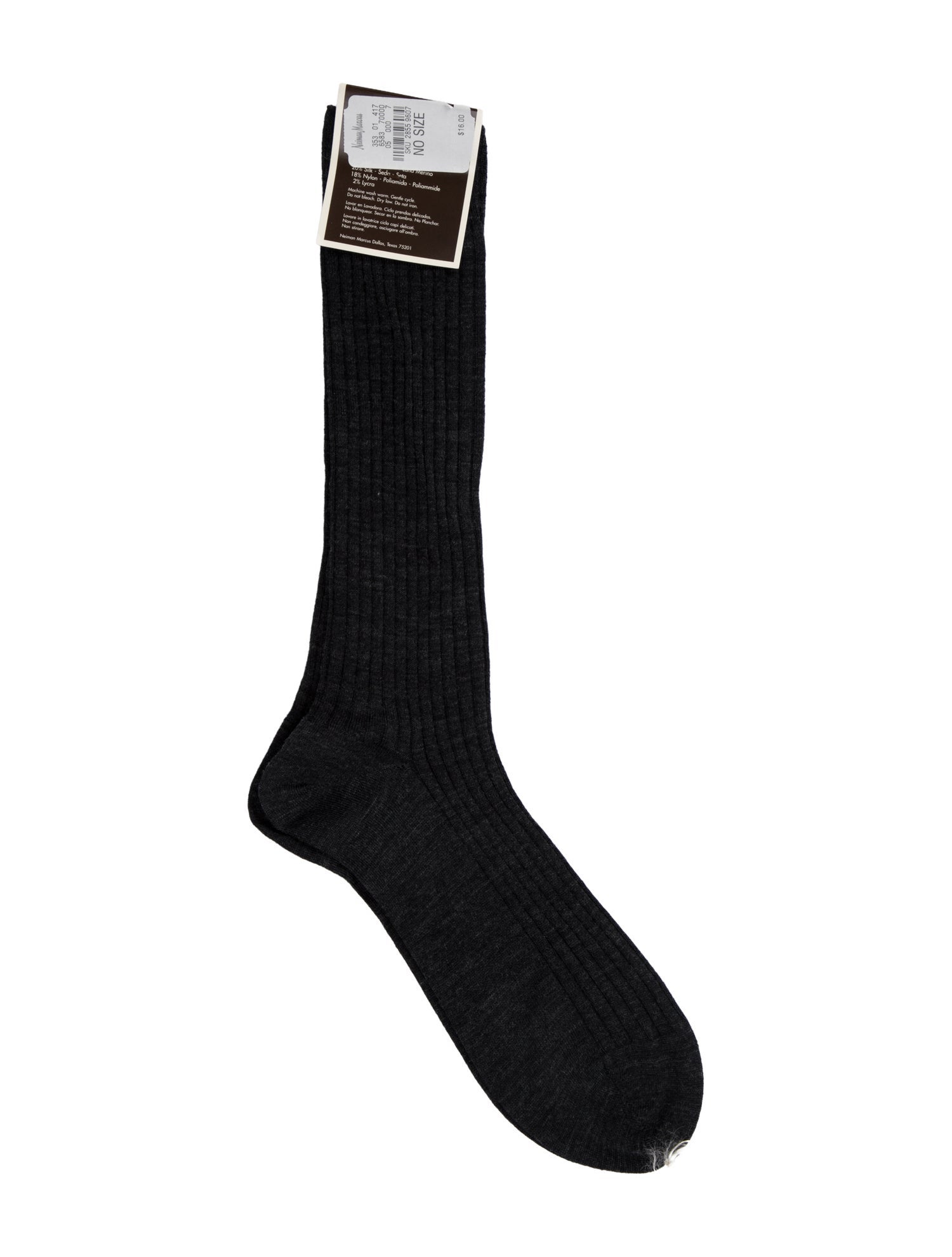 Neiman Marcus Merino Wool Silk Long Socks