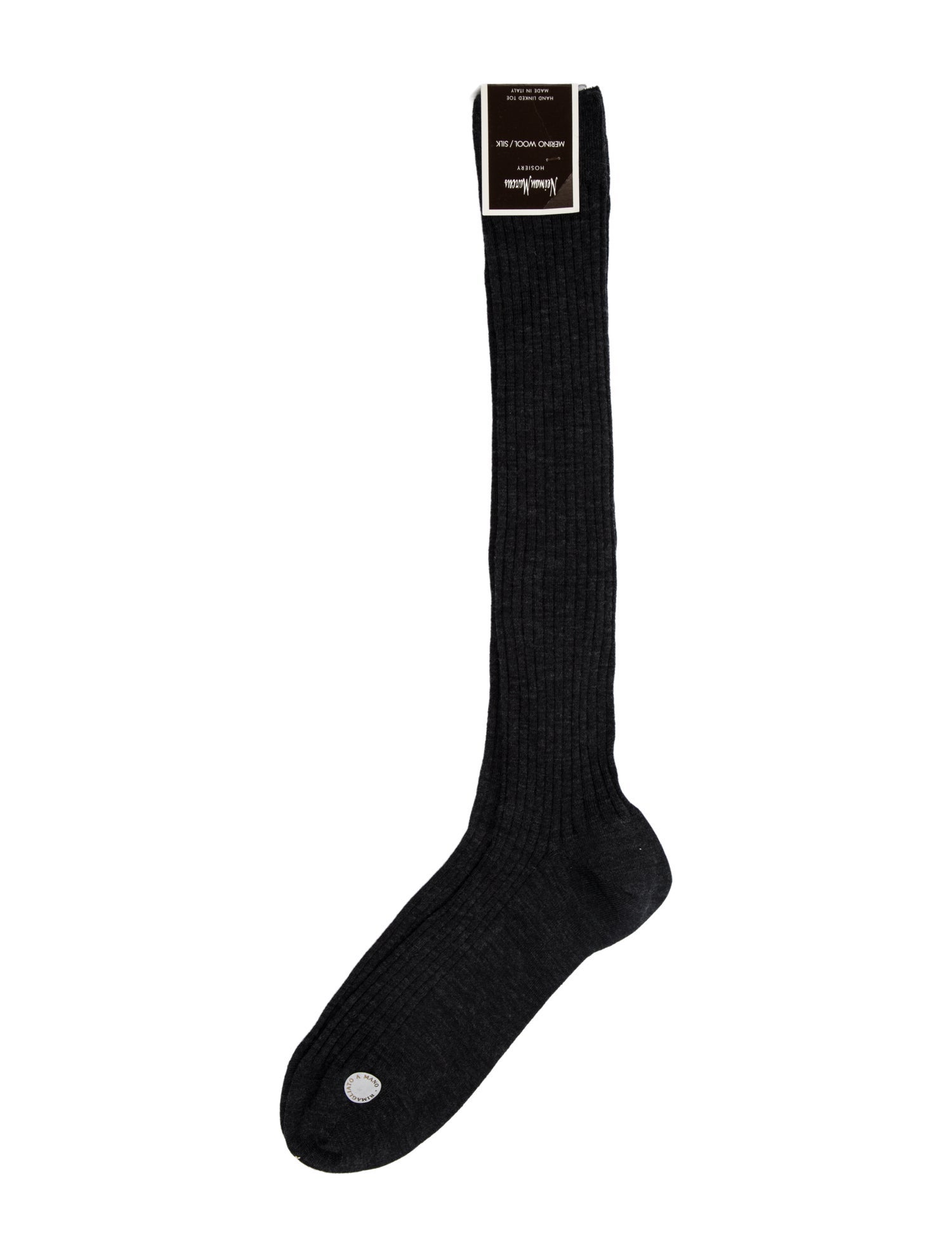 Neiman Marcus Merino Wool Silk Long Socks