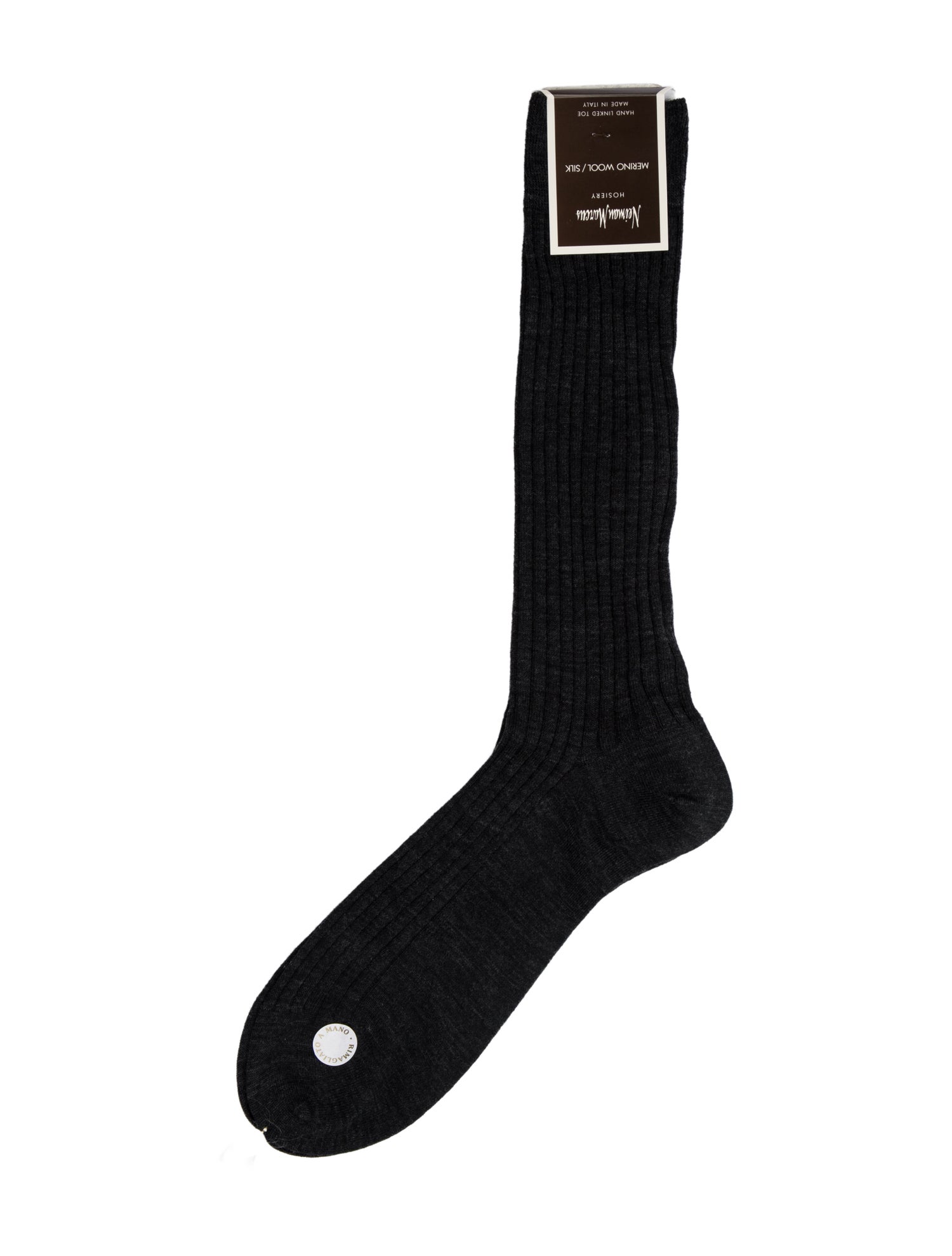 Neiman Marcus Merino Wool Silk Long Socks