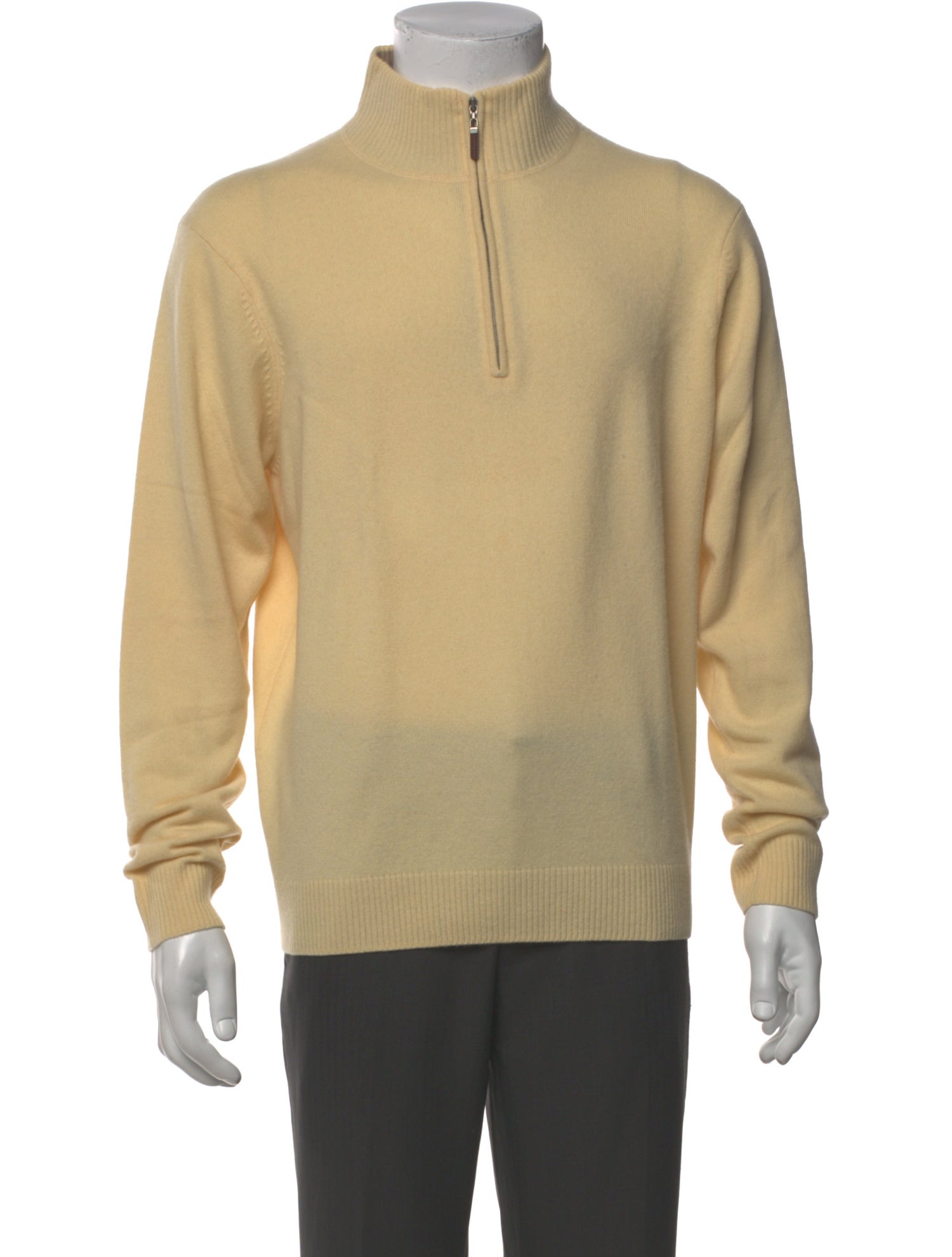 Neiman Marcus Cashmere Mock Neck Pullover