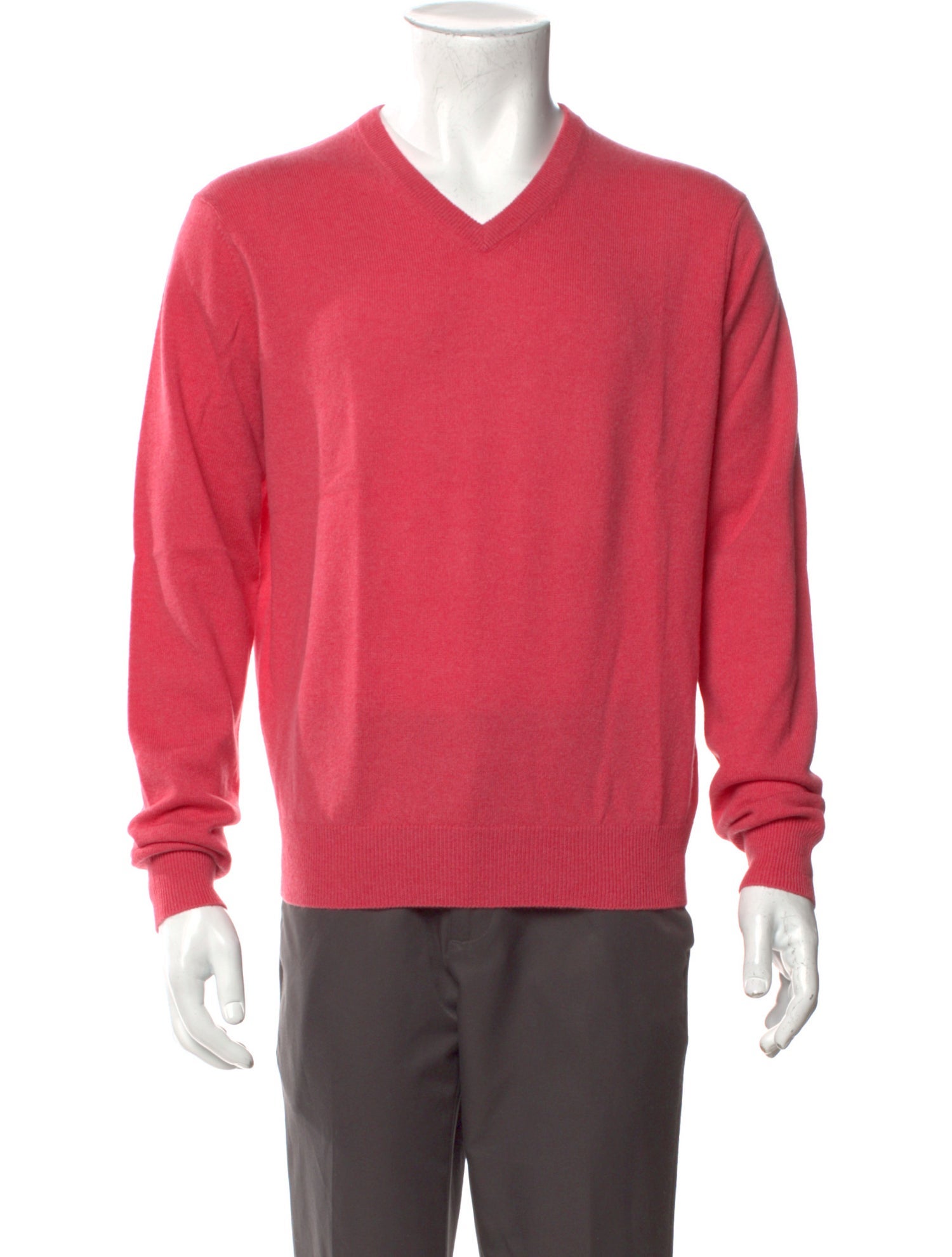 Neiman Marcus Cashmere V-Neck Pullover