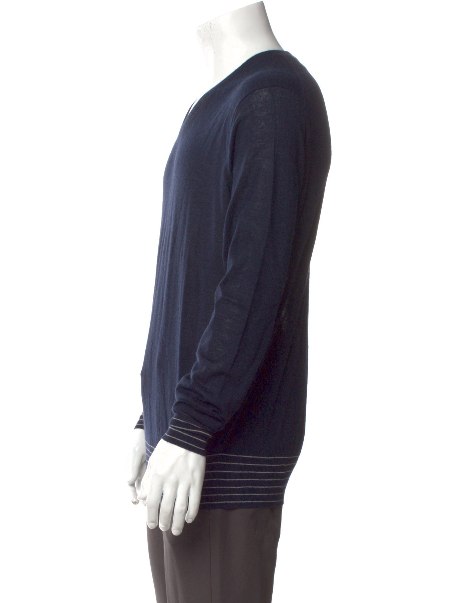 Neiman Marcus Cashmere V-Neck Pullover