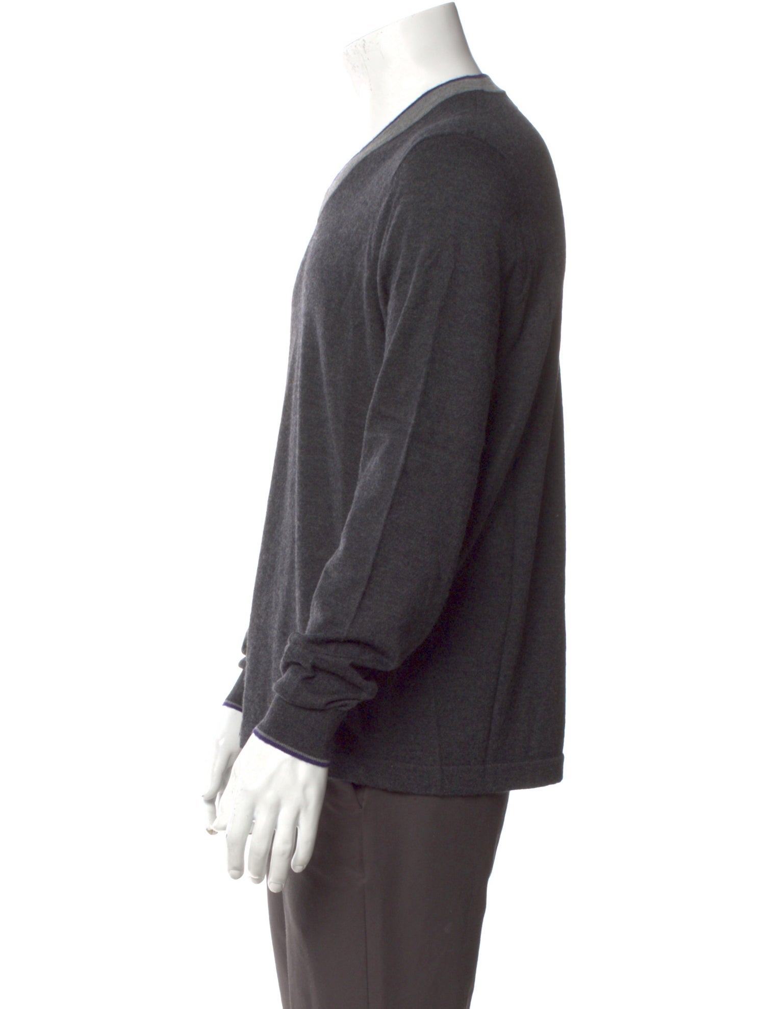 Neiman Marcus Cashmere V-Neck Pullover