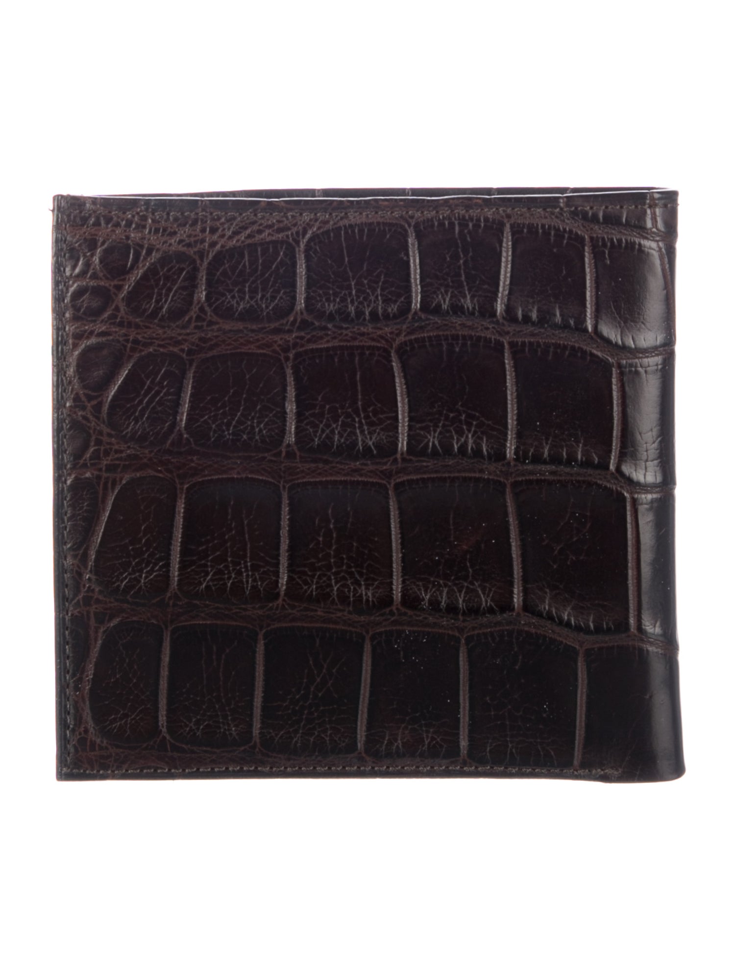 Neiman Marcus Embossed Leather Bifold Wallet