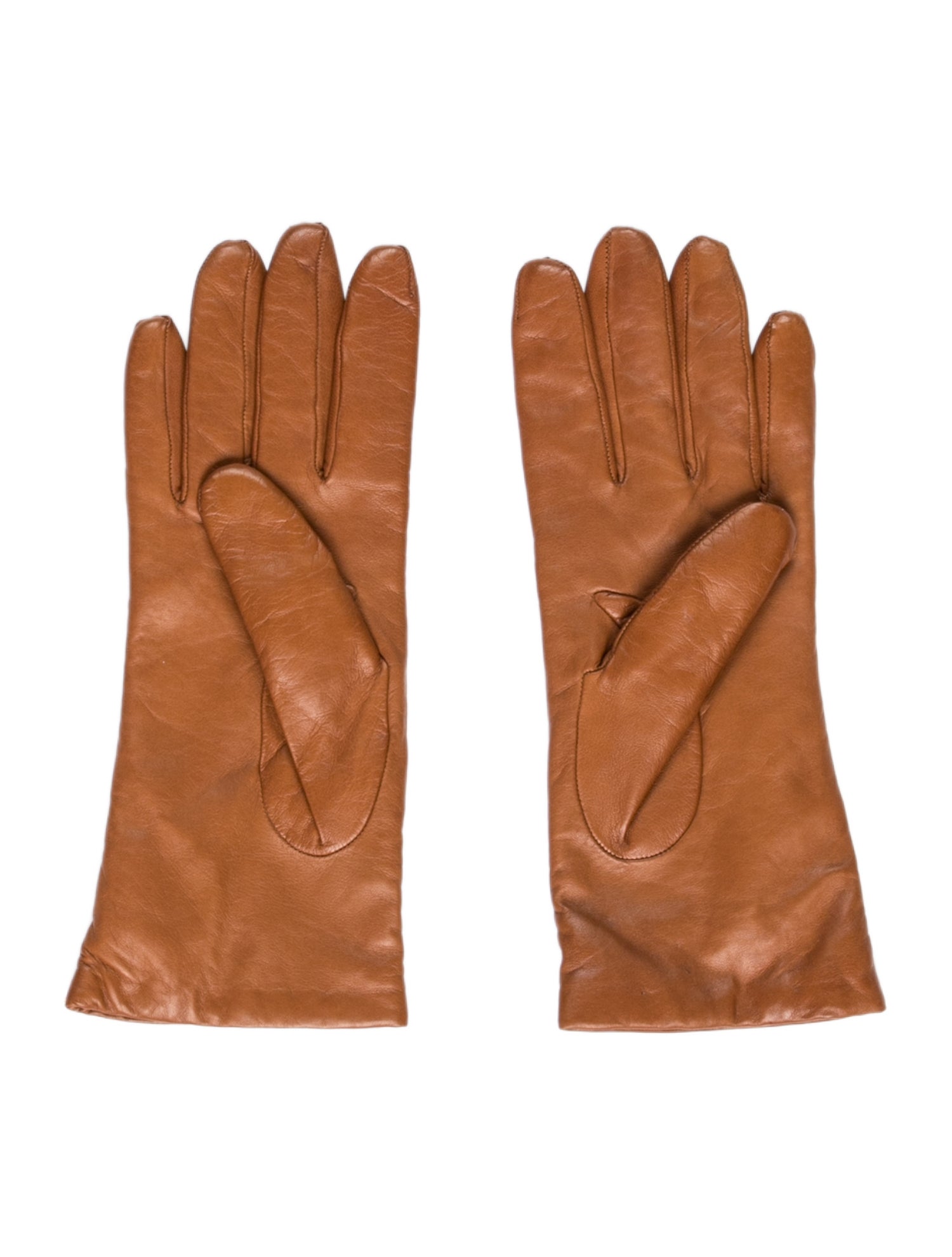 Prada Leather Gloves - Red Gloves & Mittens, Accessories