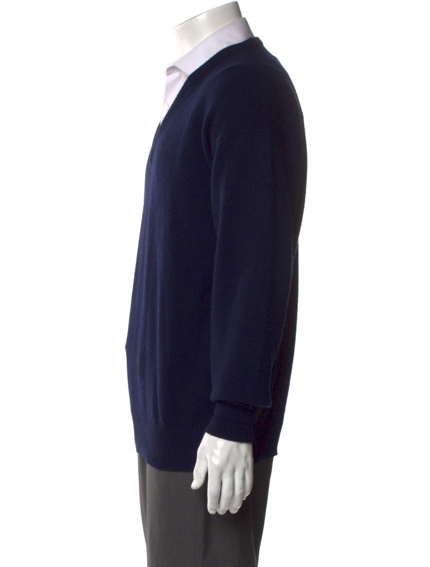 Neiman Marcus Cashmere V-Neck Pullover