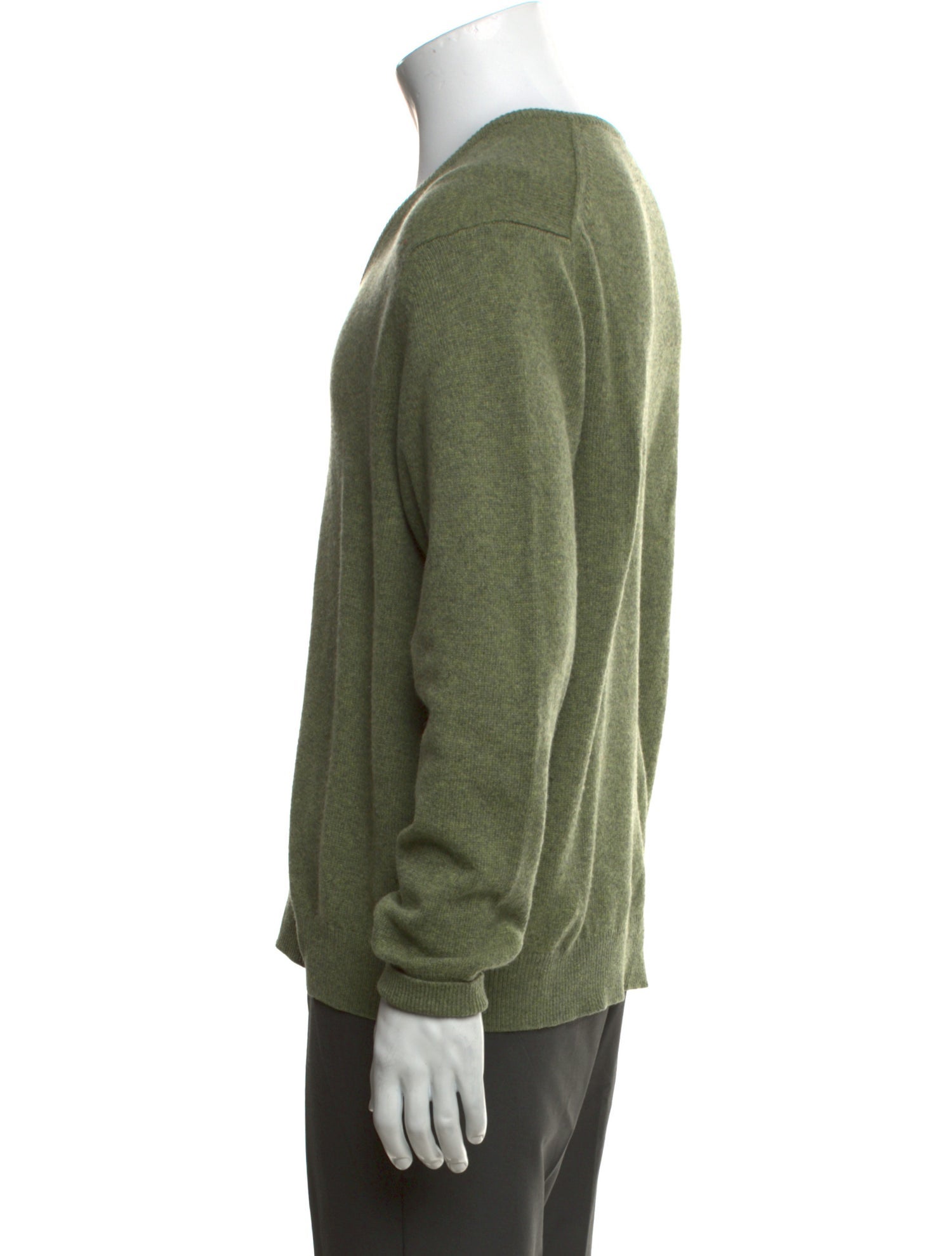 Neiman Marcus Cashmere V-Neck Pullover