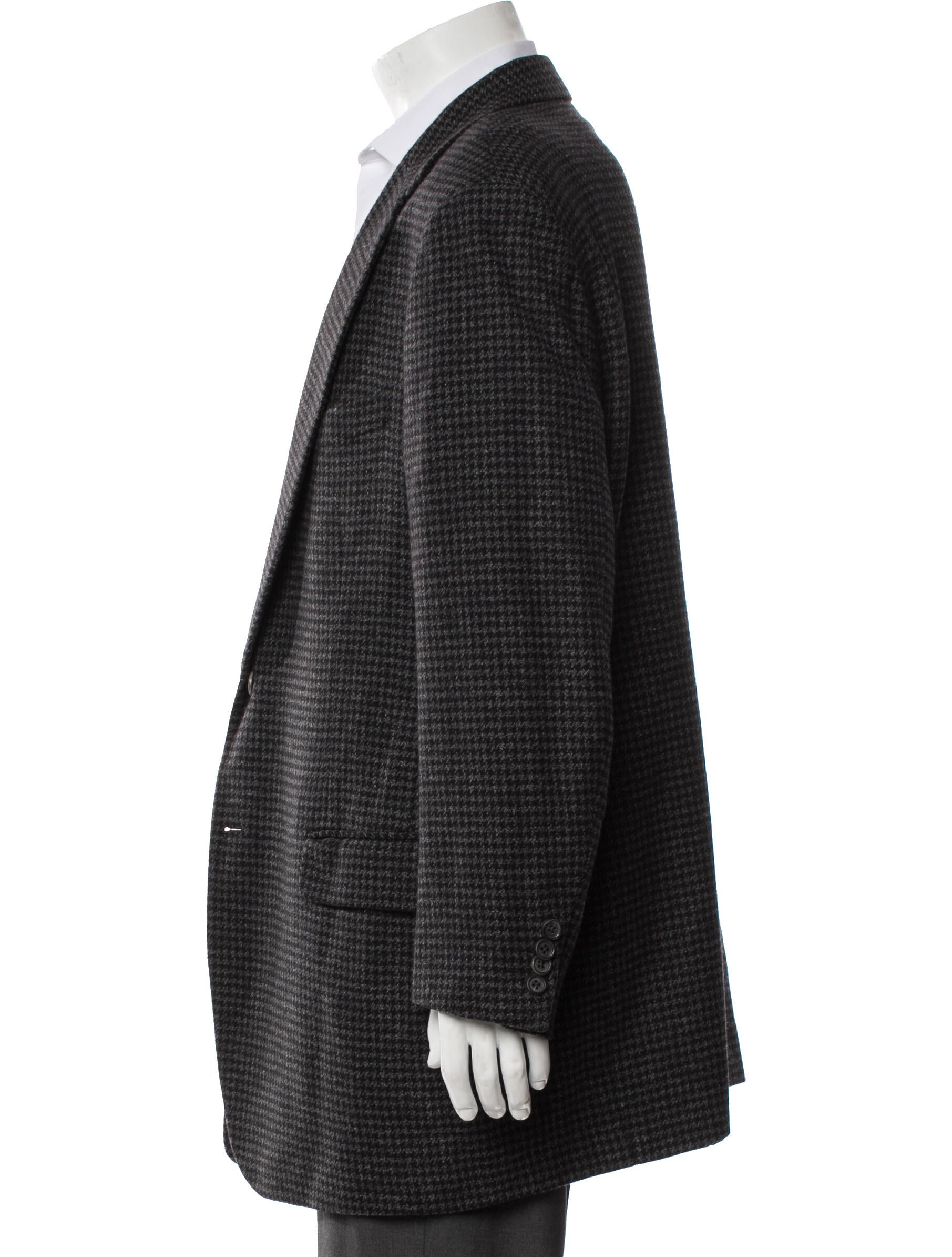 Neiman Marcus Houndstooth Print Blazer