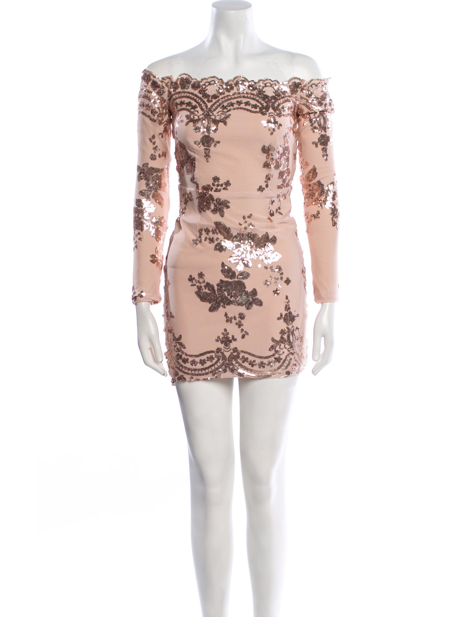 Nervi Lace Pattern Mini Dress