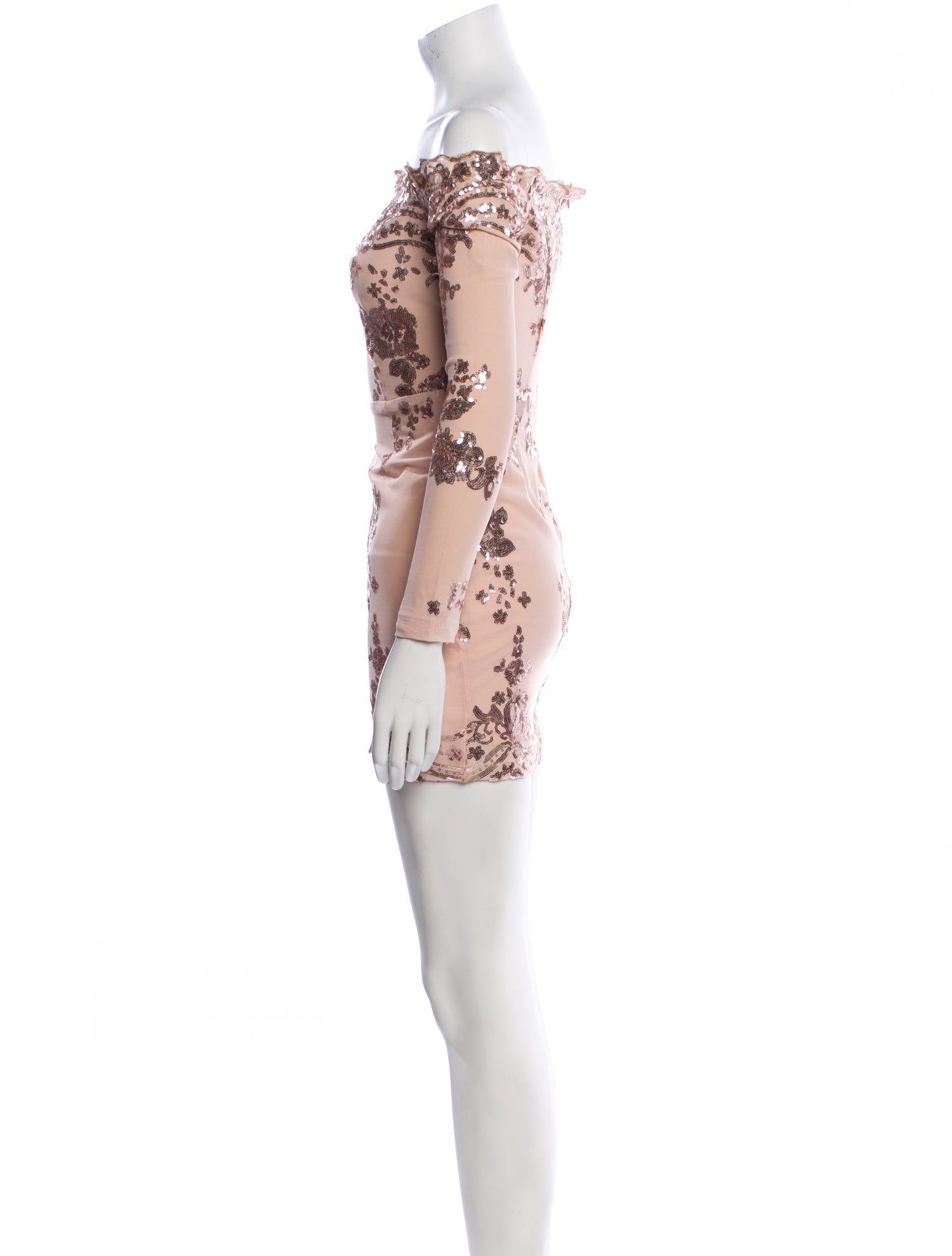 Nervi Lace Pattern Mini Dress