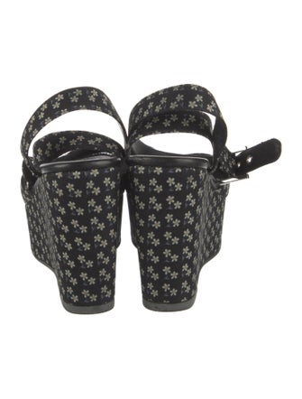 NewbarK Canvas Floral Print Sandals