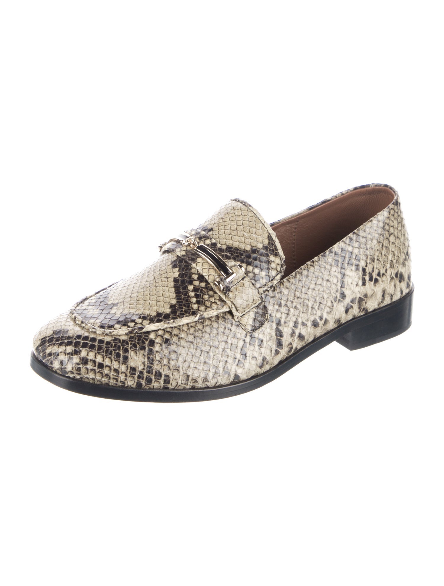 NewbarK Leather Animal Print Loafers