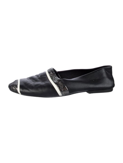 NewbarK Leather Colorblock Pattern Flats