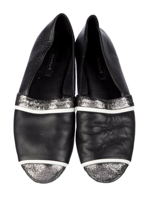 NewbarK Leather Colorblock Pattern Flats
