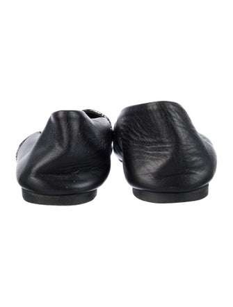 NewbarK Leather Colorblock Pattern Flats