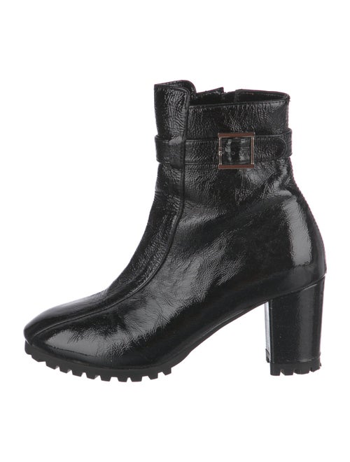 NewbarK Patent Leather Combat Boots