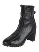 NewbarK Patent Leather Combat Boots