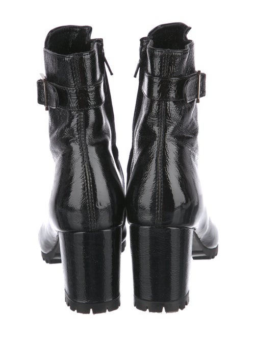 NewbarK Patent Leather Combat Boots