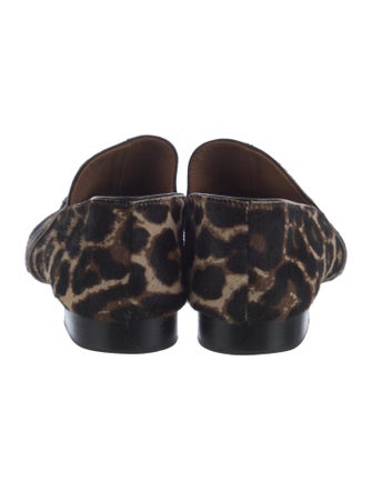 NewbarK Ponyhair Animal Print Loafers
