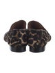 NewbarK Ponyhair Animal Print Loafers