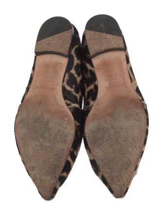 NewbarK Ponyhair Animal Print Loafers