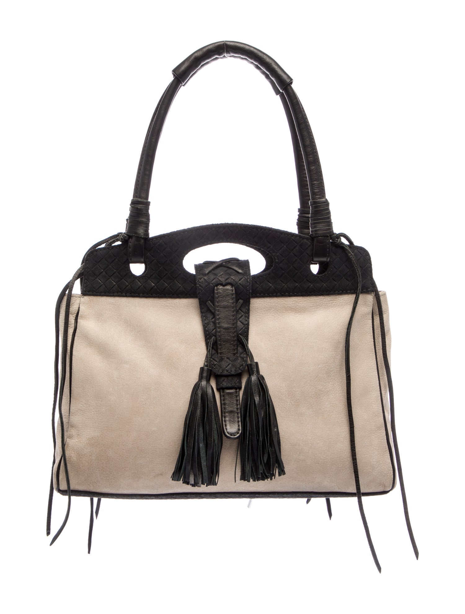 NewbarK Suede Top Handle Bag