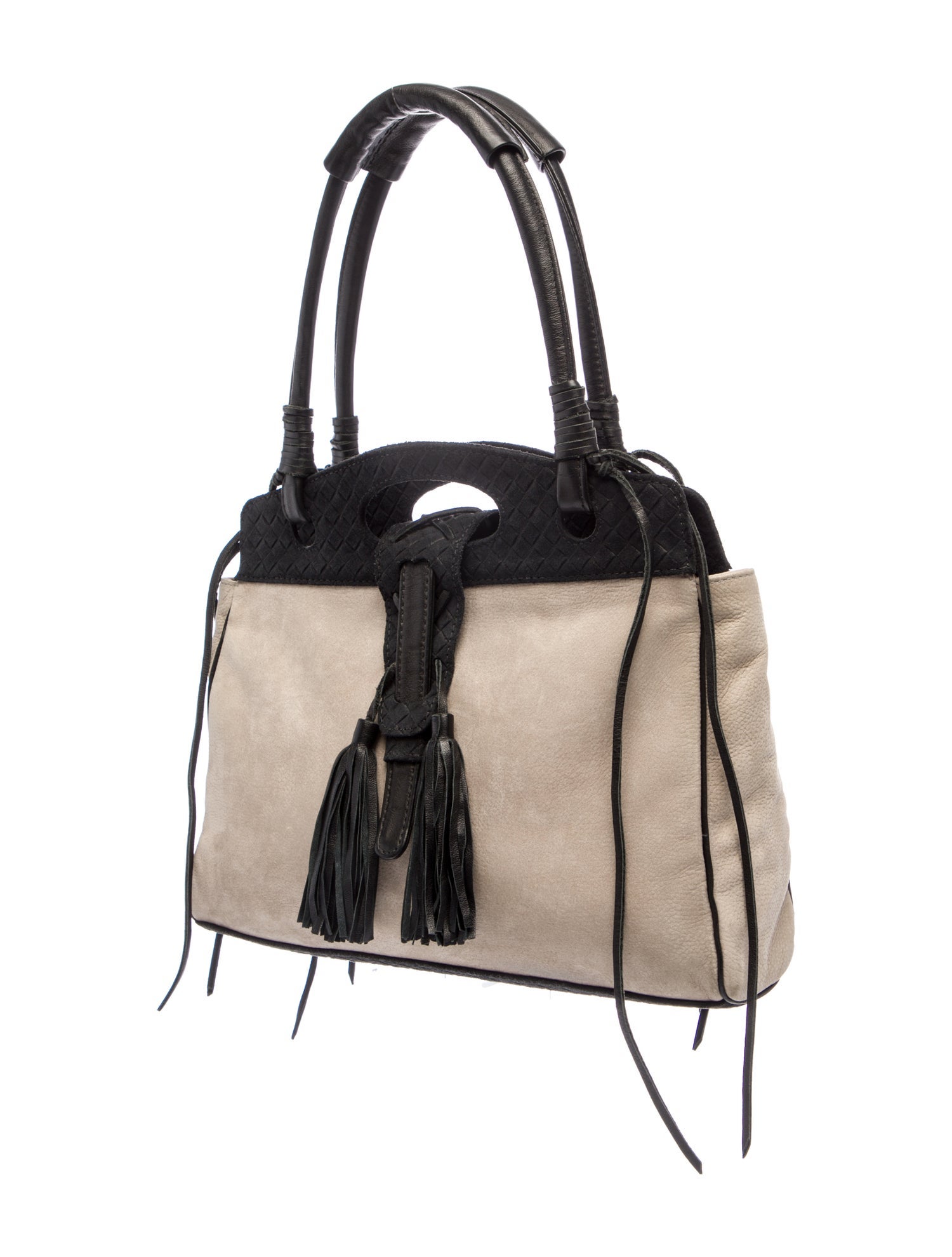 NewbarK Suede Top Handle Bag