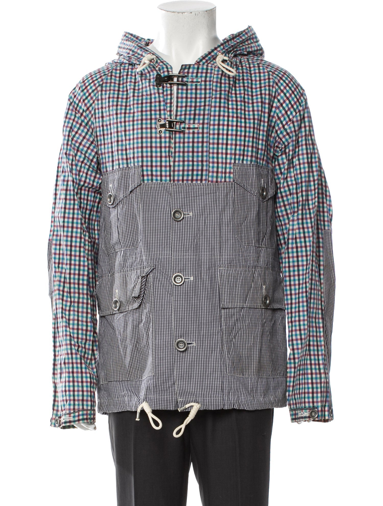 Nigel Cabourn Plaid Print Utility Jacket