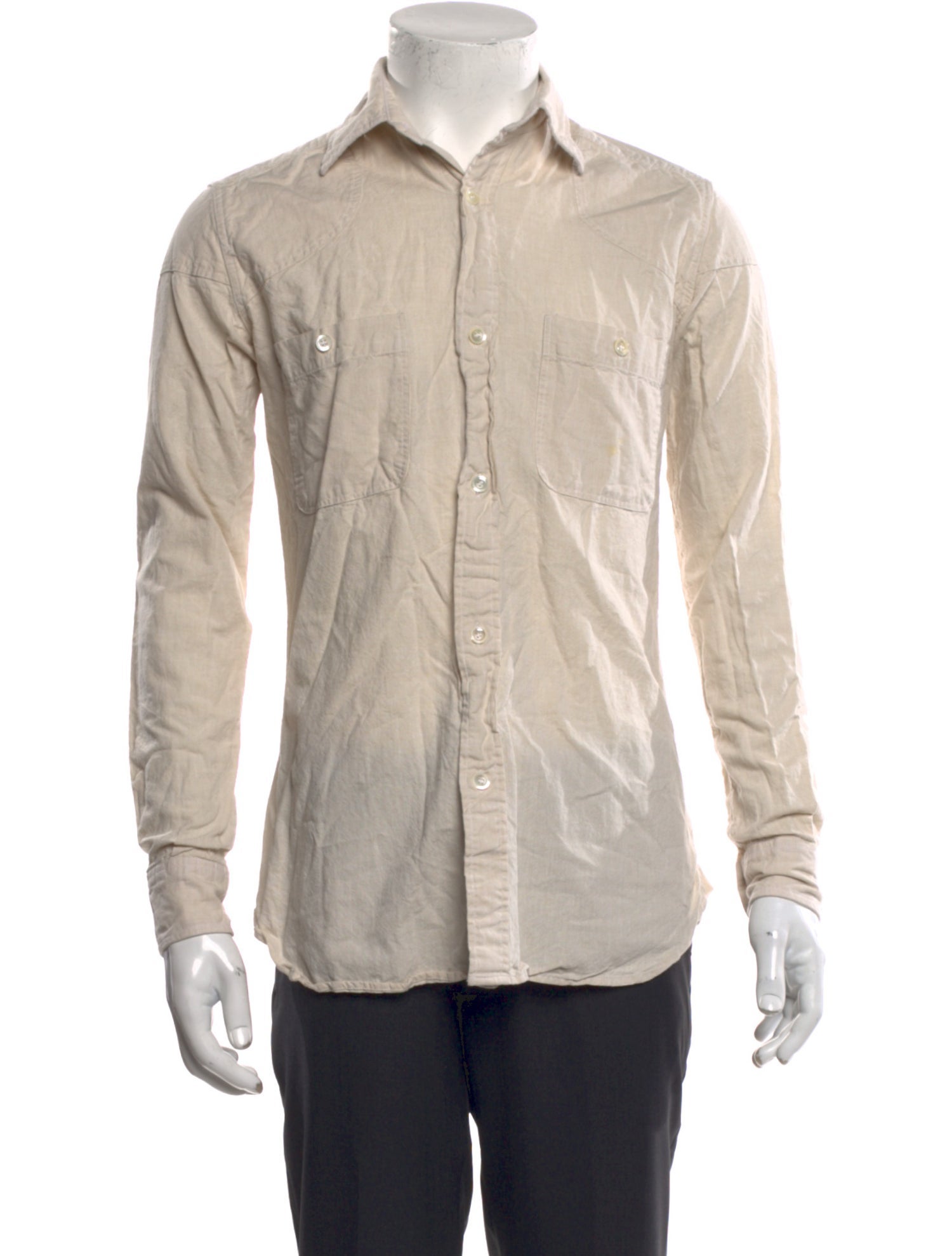 Nigel Cabourn Linen Long Sleeve Shirt