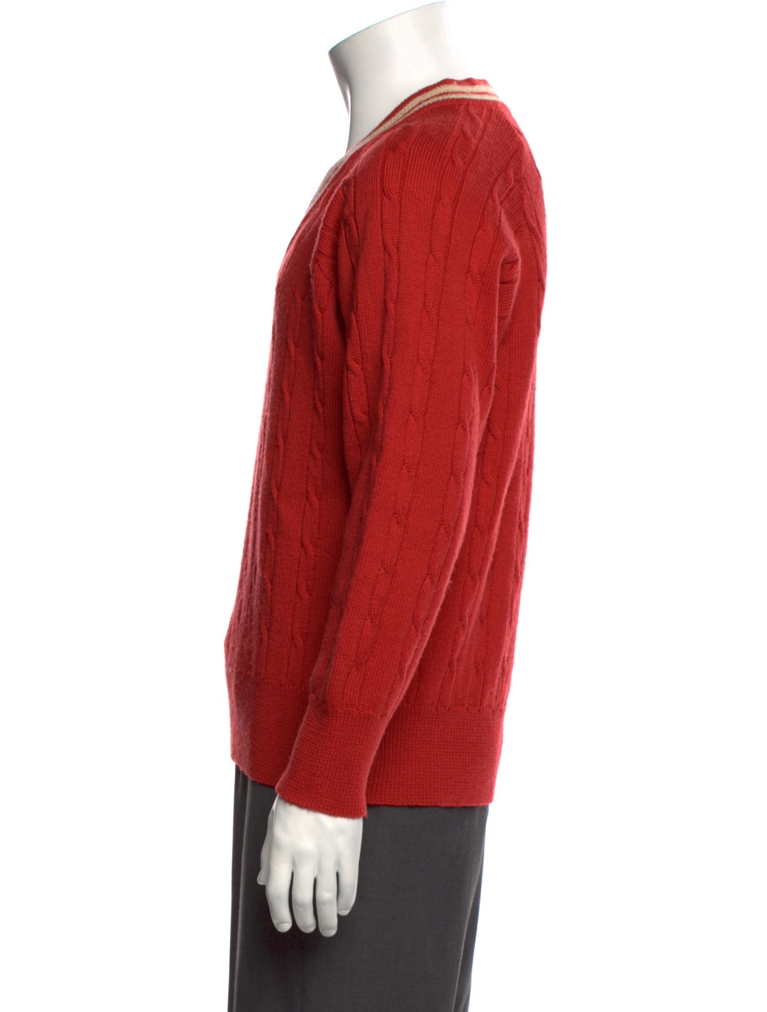 Nigel Cabourn V-Neck Long Sleeve Pullover