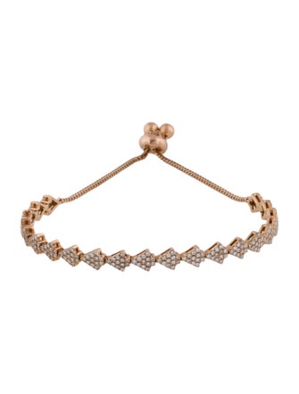Nigaam 18K 1.00ctw Diamond Link Bracelet