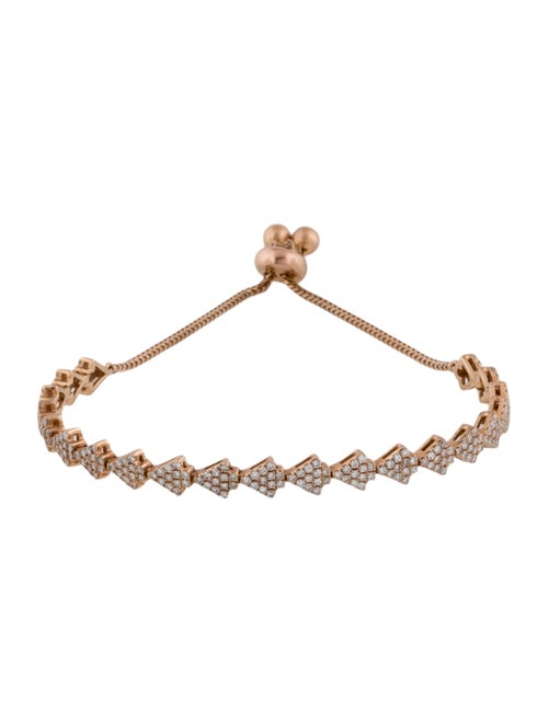 Nigaam 18K 1.00ctw Diamond Link Bracelet
