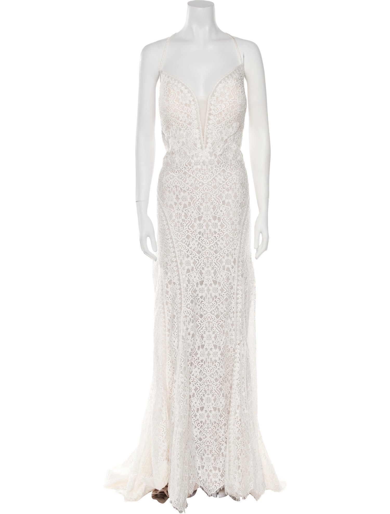 Wilderly Lace Pattern Long Dress