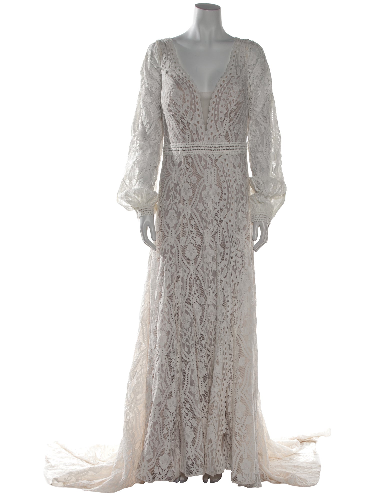 Wilderly Lace Pattern Long Dress