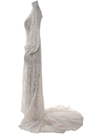 Wilderly Lace Pattern Long Dress