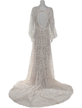 Wilderly Lace Pattern Long Dress