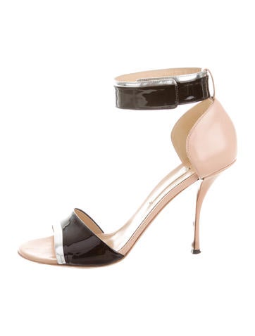 Nicholas Kirkwood Patent Leather Ankle Strap Sandals