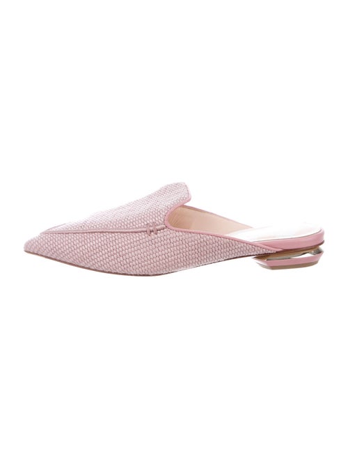 Nicholas Kirkwood Raffia Mules Pink