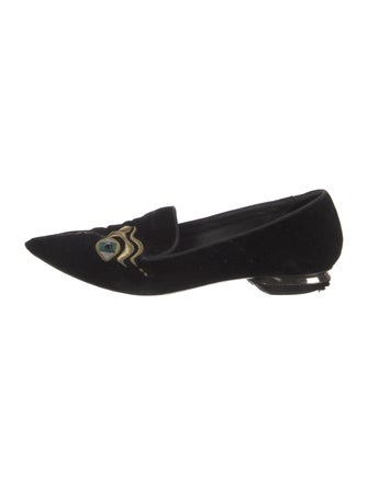 Nicholas Kirkwood Crystal Embellishments Loafers