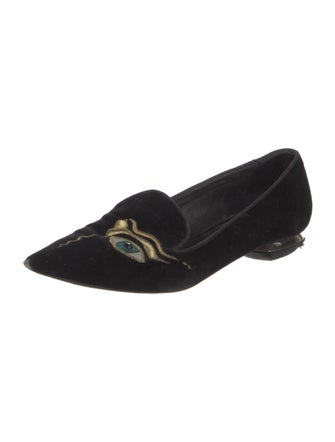 Nicholas Kirkwood Crystal Embellishments Loafers