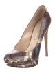 Nicholas Kirkwood Snakeskin Animal Print Pumps