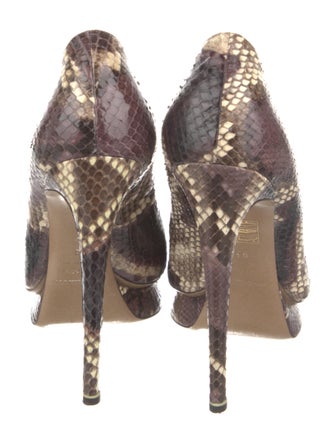Nicholas Kirkwood Snakeskin Animal Print Pumps